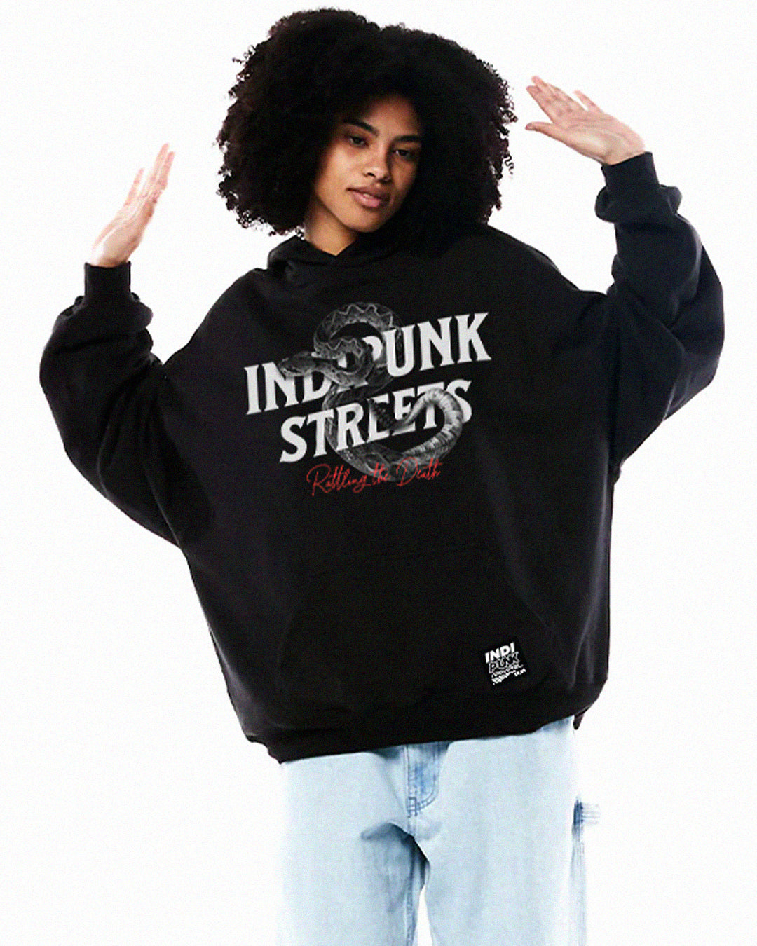 Black snake hoodie