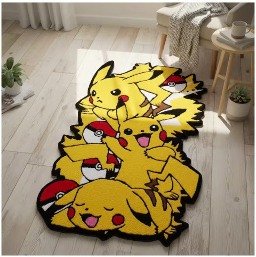 Handmade Tufted Pikachu Rug - Pokemon
