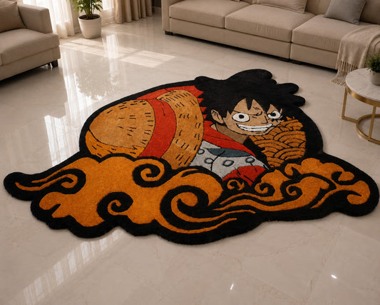 Handmade Monkey D. Luffy Tufted Rug - One Piece