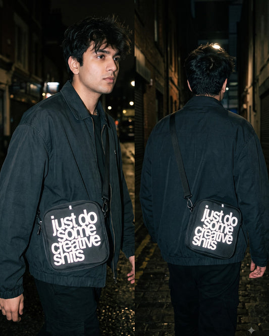 Creative Shit Reflective Sling bag