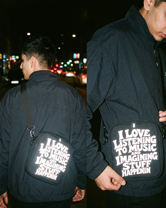 Music Reflective Sling bag
