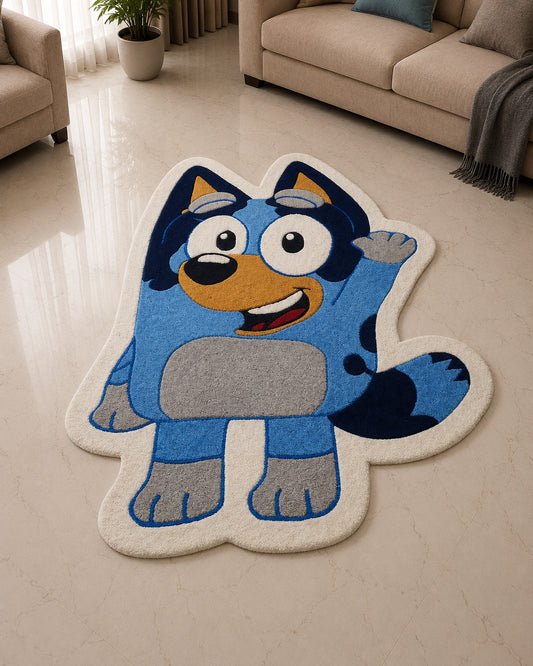 Handmade Bluey Tufted Rug - Paw Patrol