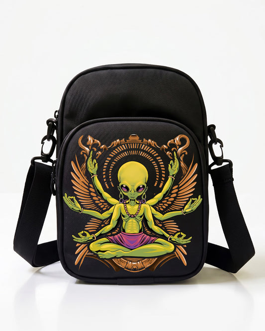 Alien meditating sling bag Pro