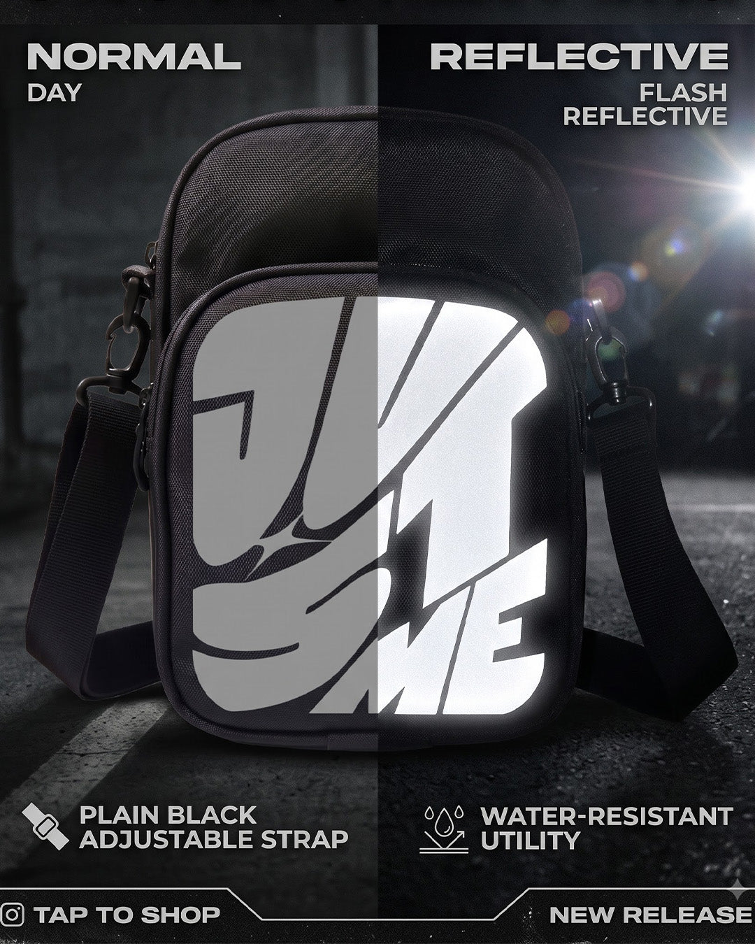 Justme reflective sling bag Pro