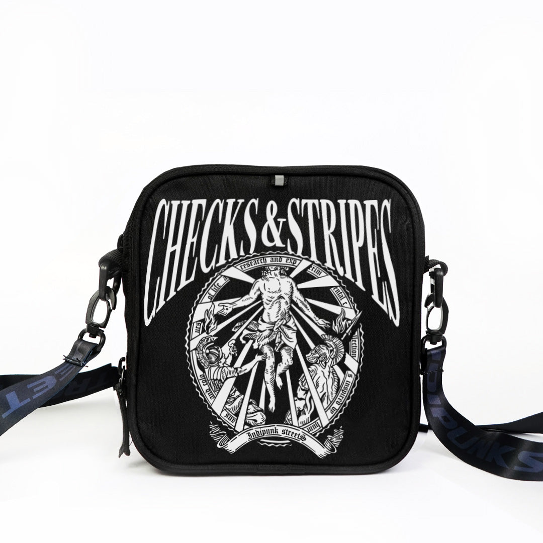 Checks & stripes Fanny pack